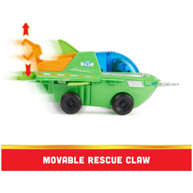 Paw Patrol Aqua Pups sawfish blade complements obstacle-clearing pretend rescues.