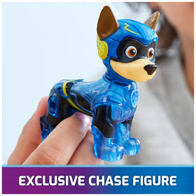 Paw Patrol Chase in blue uniform detail, authentic movie-inspired look during play