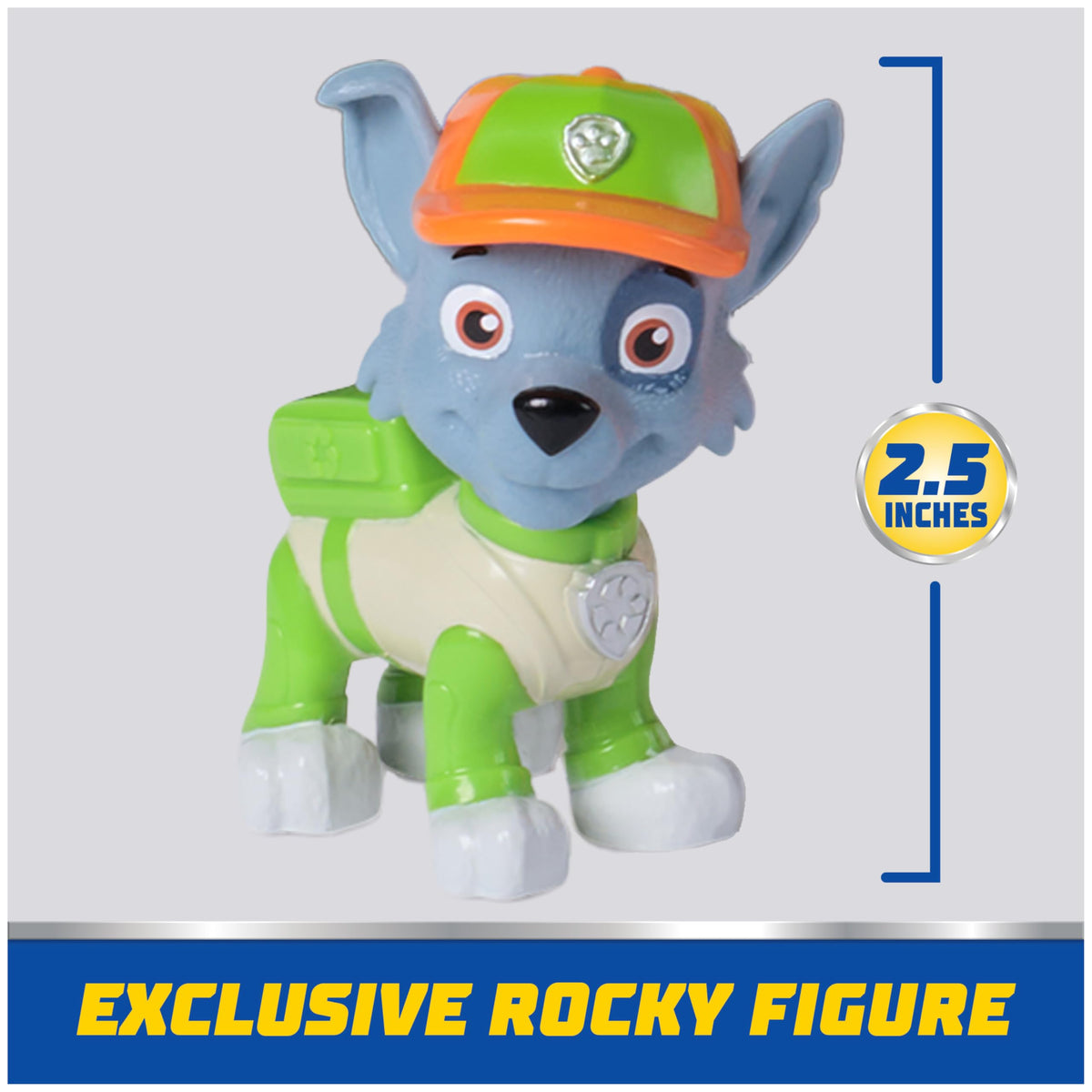 Collectible Rocky figure with transforming truck expands play sets
