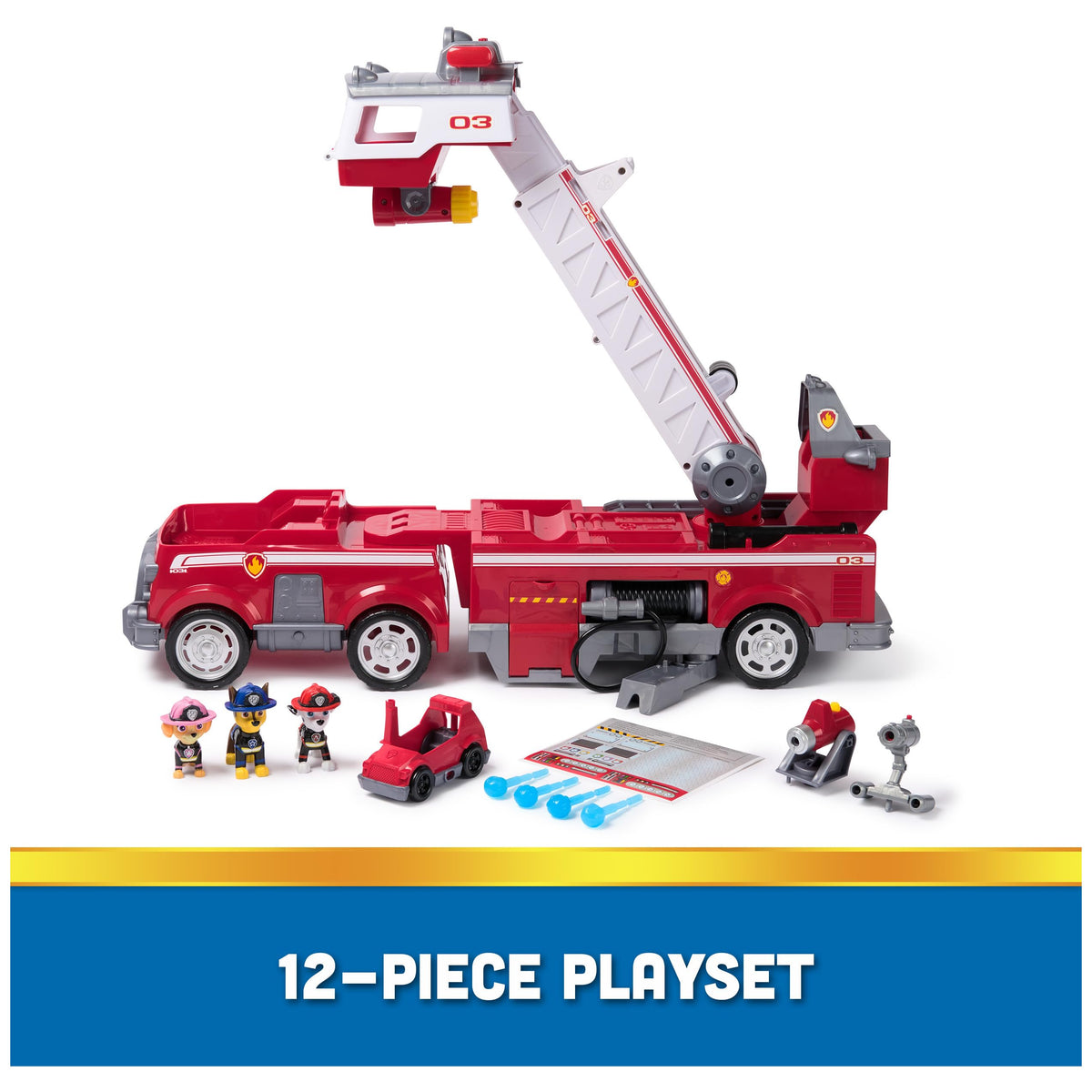 PAW Patrol Contents includes figures and launchers for expanded missions