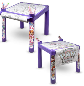 Paw Patrol color & craft table supports early development through color learning