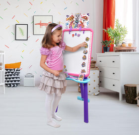 Paw Patrol chalk pieces promote bold color and textured drawing.