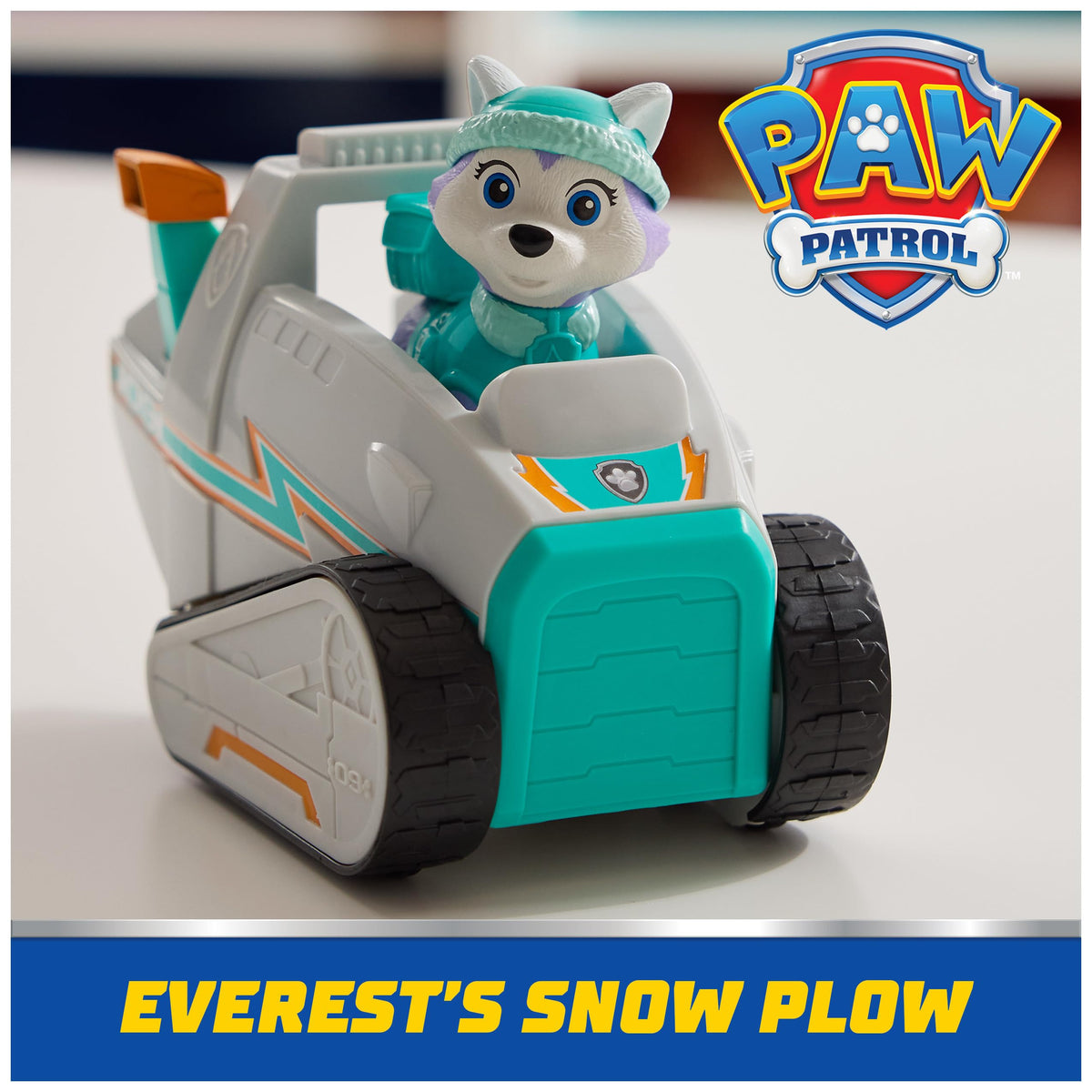 PAW Patrol Everest collectible figure enhances pretend play scenarios.