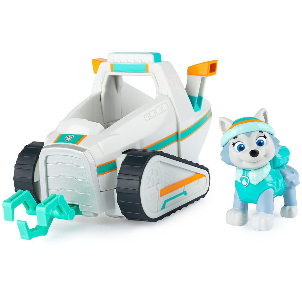 Paw Patrol Everest snow plow vehicle ready for imaginative rescue play