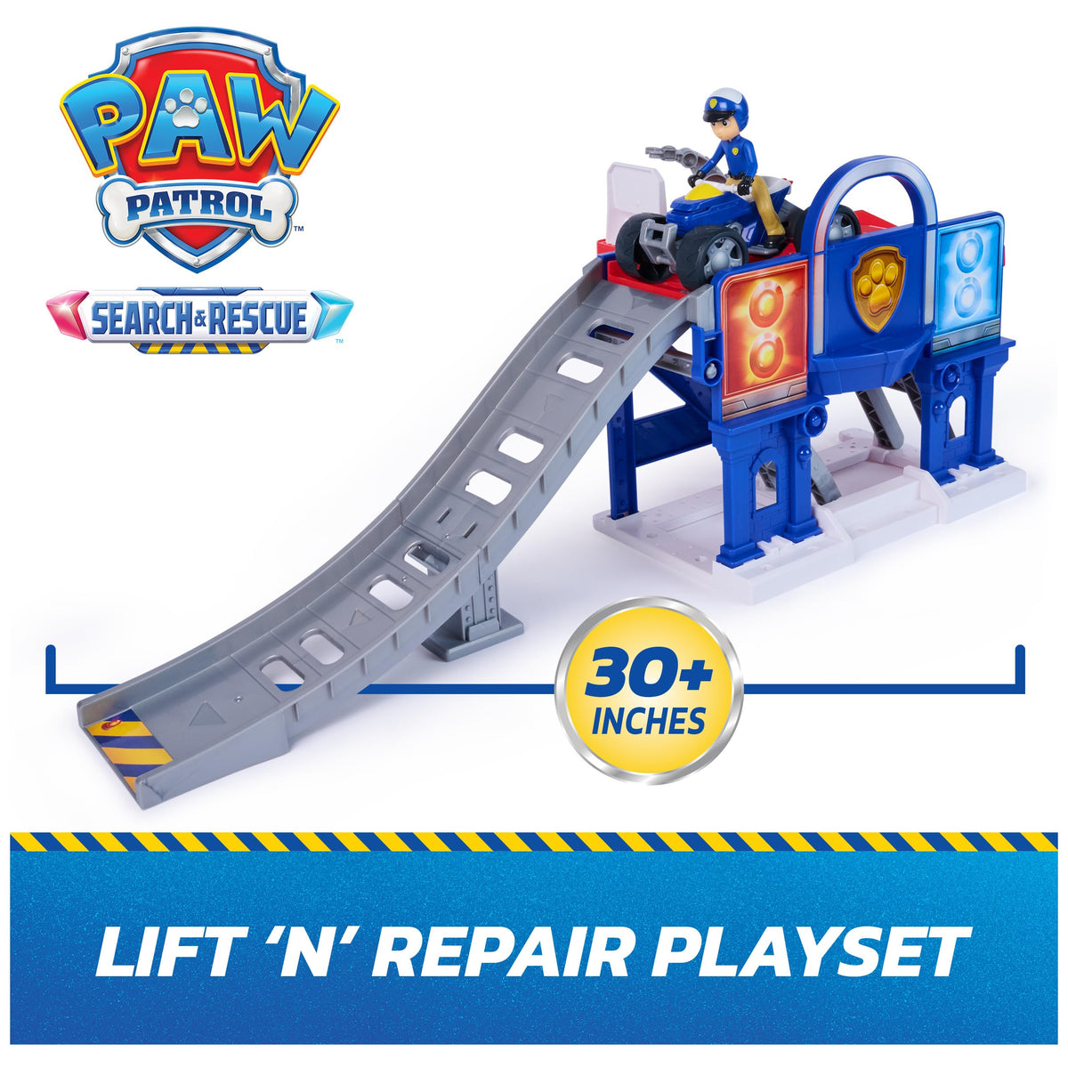 PAW Patrol exclusive Ryder figure in Search and Rescue uniform inspires action-packed missions.