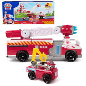 PAW Patrol Fire Rescue rapid reload fire truck with lights and sounds for imaginative play.