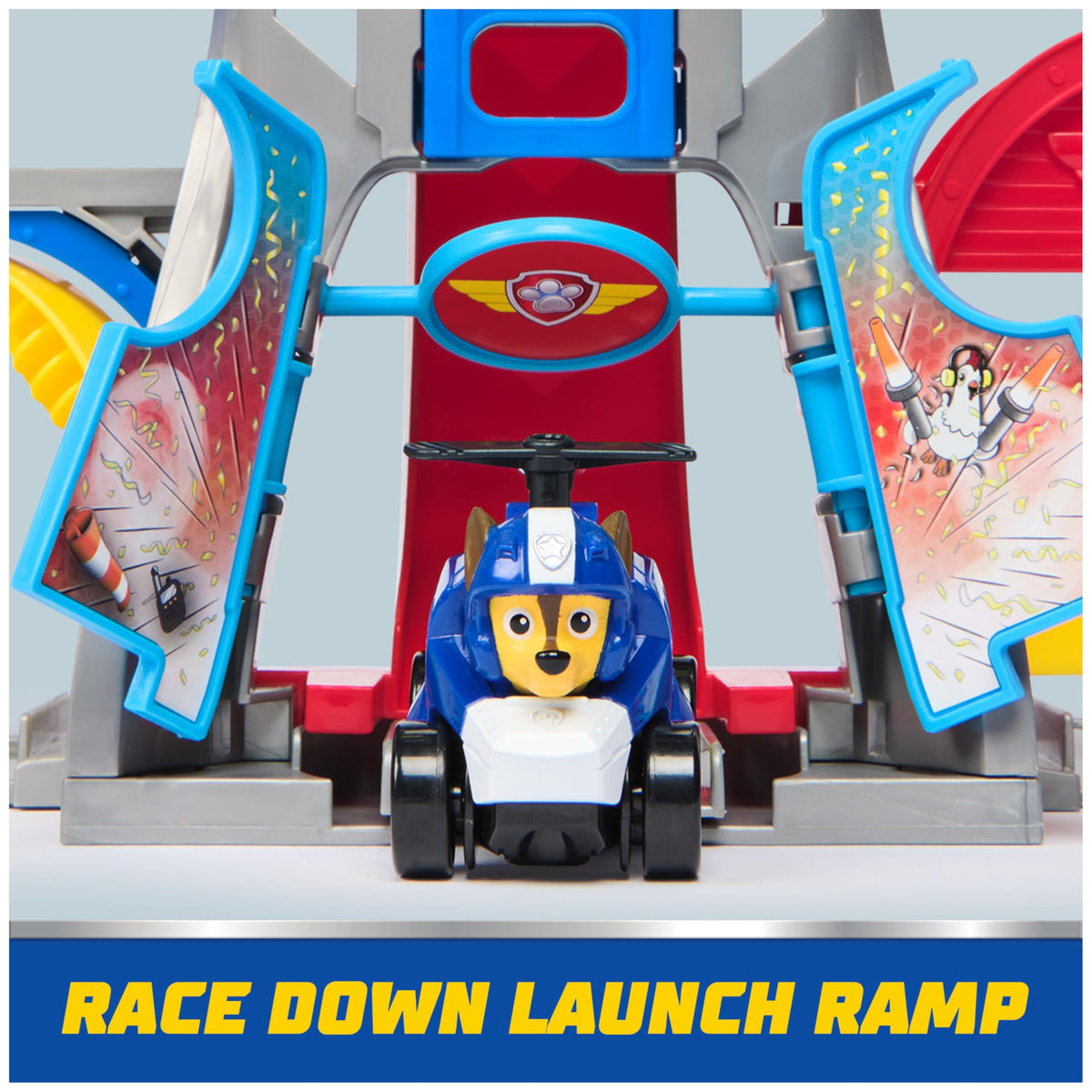 PAW Patrol Flight Arm spin adds dynamic action during adventures.