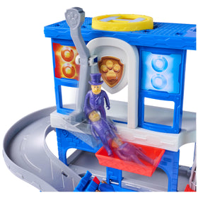 PAW Patrol HQ back doubles as storage for organized play.