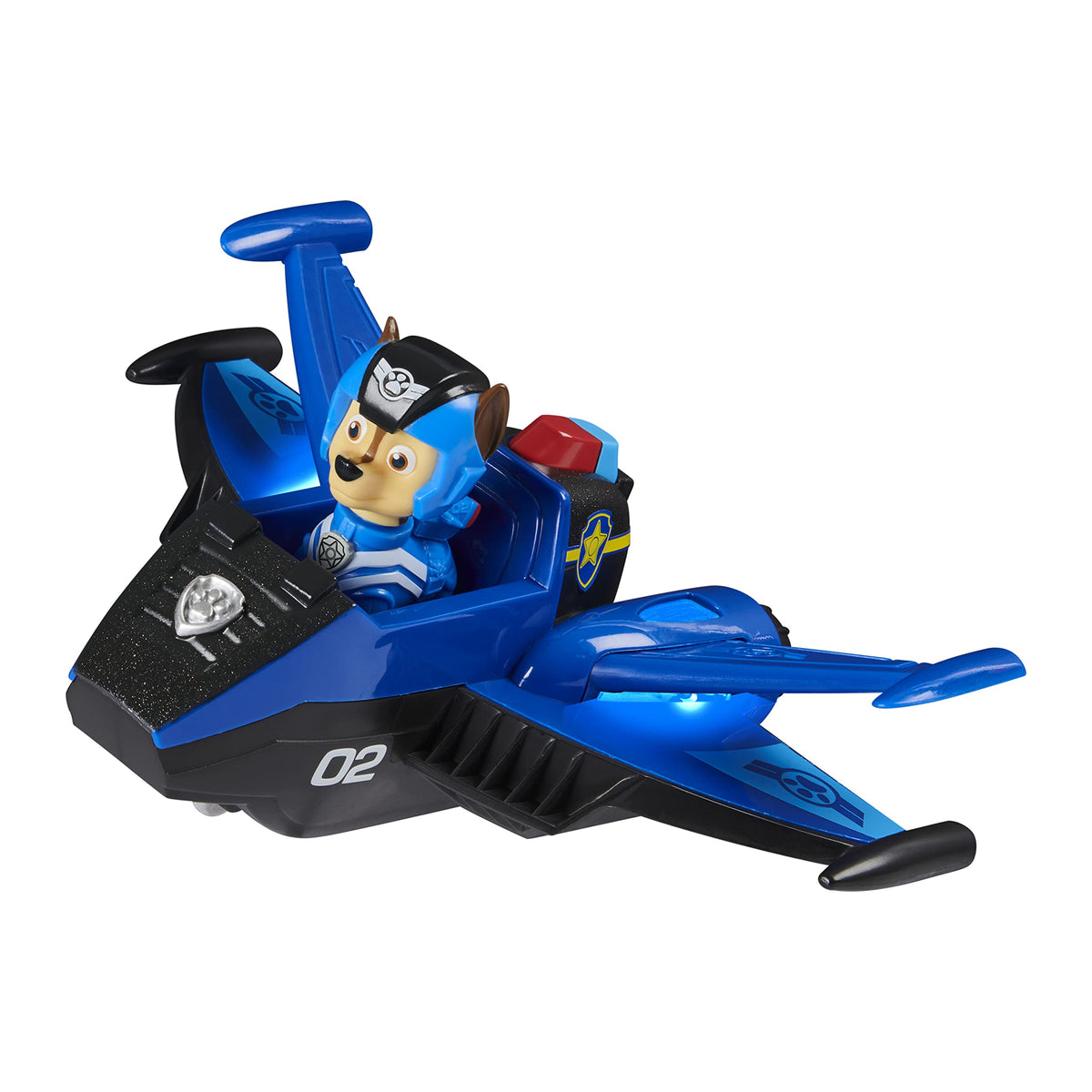CHASE figure in blue flight suit accompanies the deluxe Jet to the Rescue vehicle