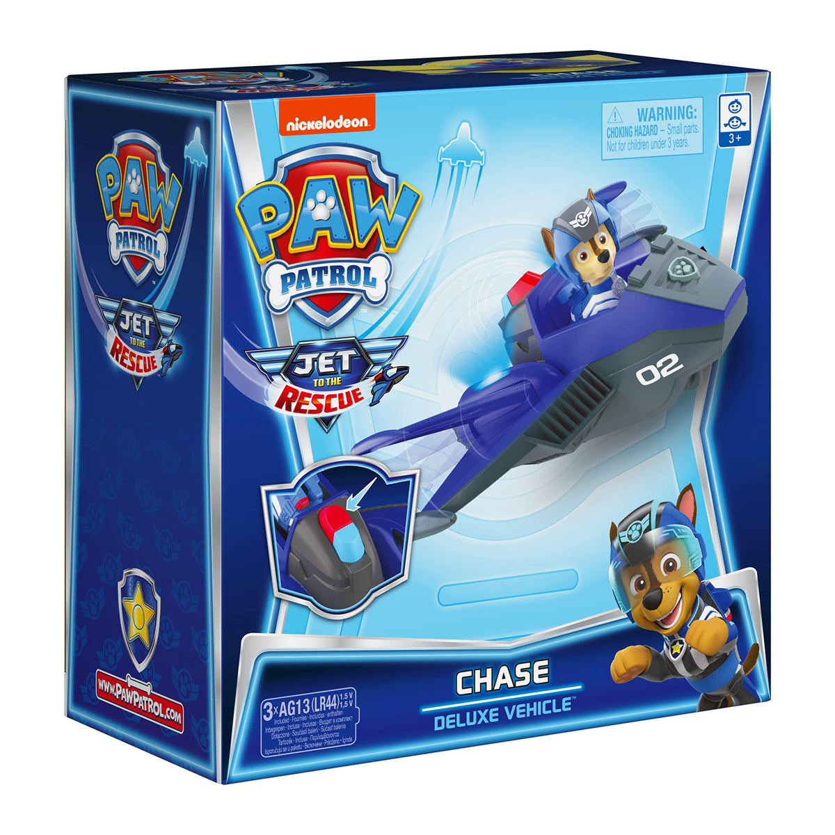 Box includes 1 figure, 1 deluxe vehicle, and simple instruction sheet