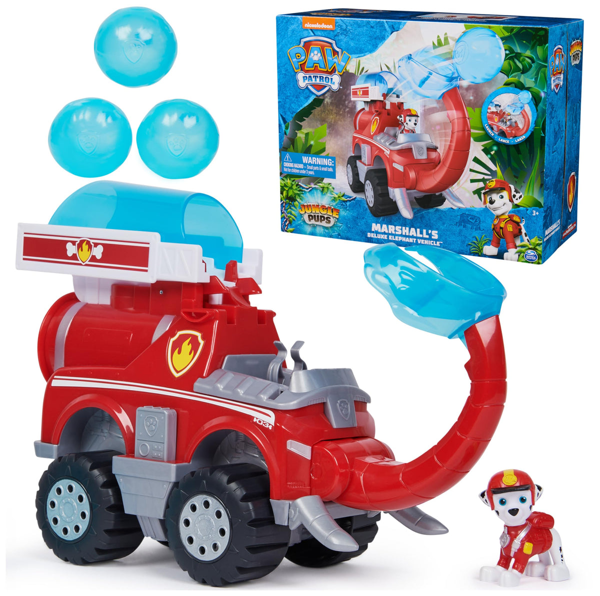 Paw Patrol Jungle Pups elephant firetruck for imaginative rescue play