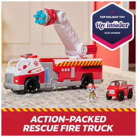 Marshall figure in fire gear adds authentic character to PAW Patrol missions.