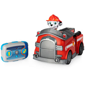 PAW Patrol Marshall RC Fire Truck front view with authentic rescue details.