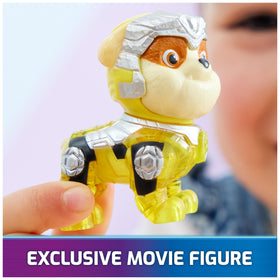Paw Patrol Mighty Movie front roller detail enhances authentic styling.