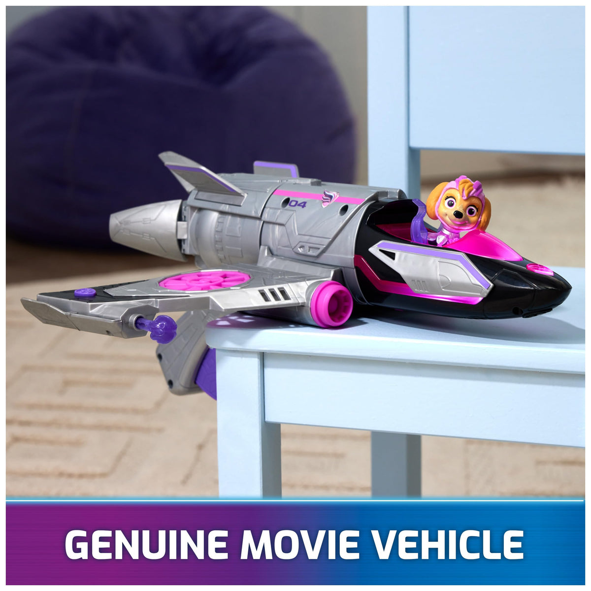 Jet measures over 15 inches long for dramatic play.