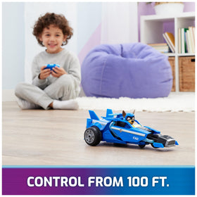 PAW Patrol Mighty Movie RC Car in package ready for gifting