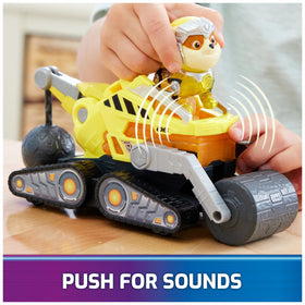 Paw Patrol Mighty Movie vehicle with synced sounds for authentic rescues.