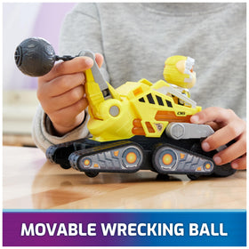 Paw Patrol Mighty Movie wrecking ball feature sparks dynamic play.