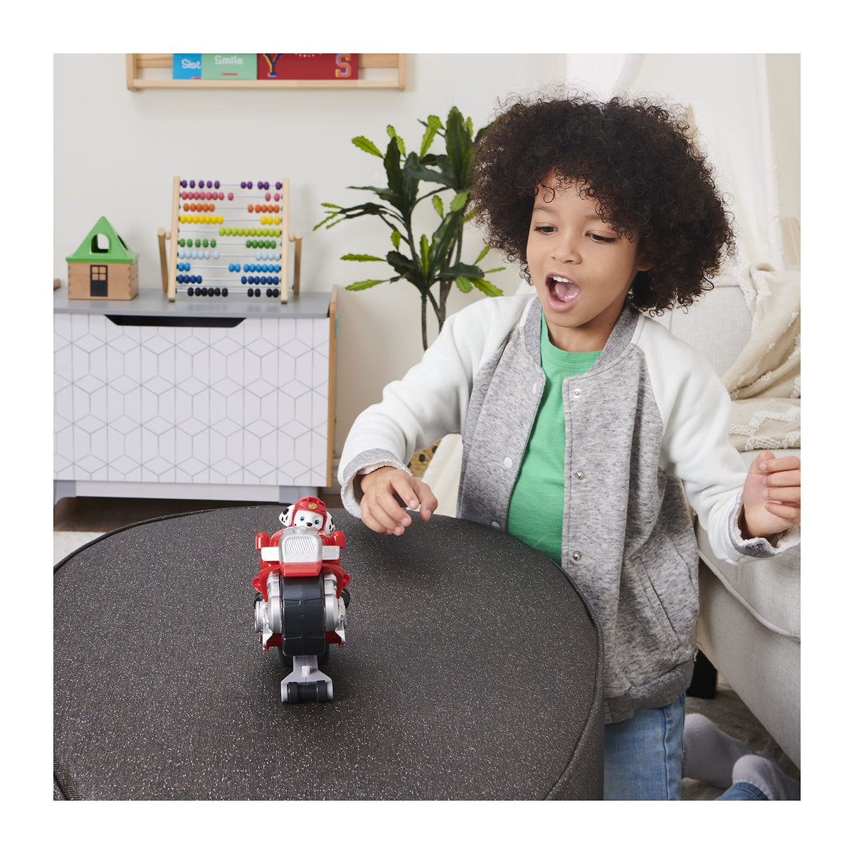 PAW Patrol Moto Pups deluxe vehicle graphics detail for vivid role-play