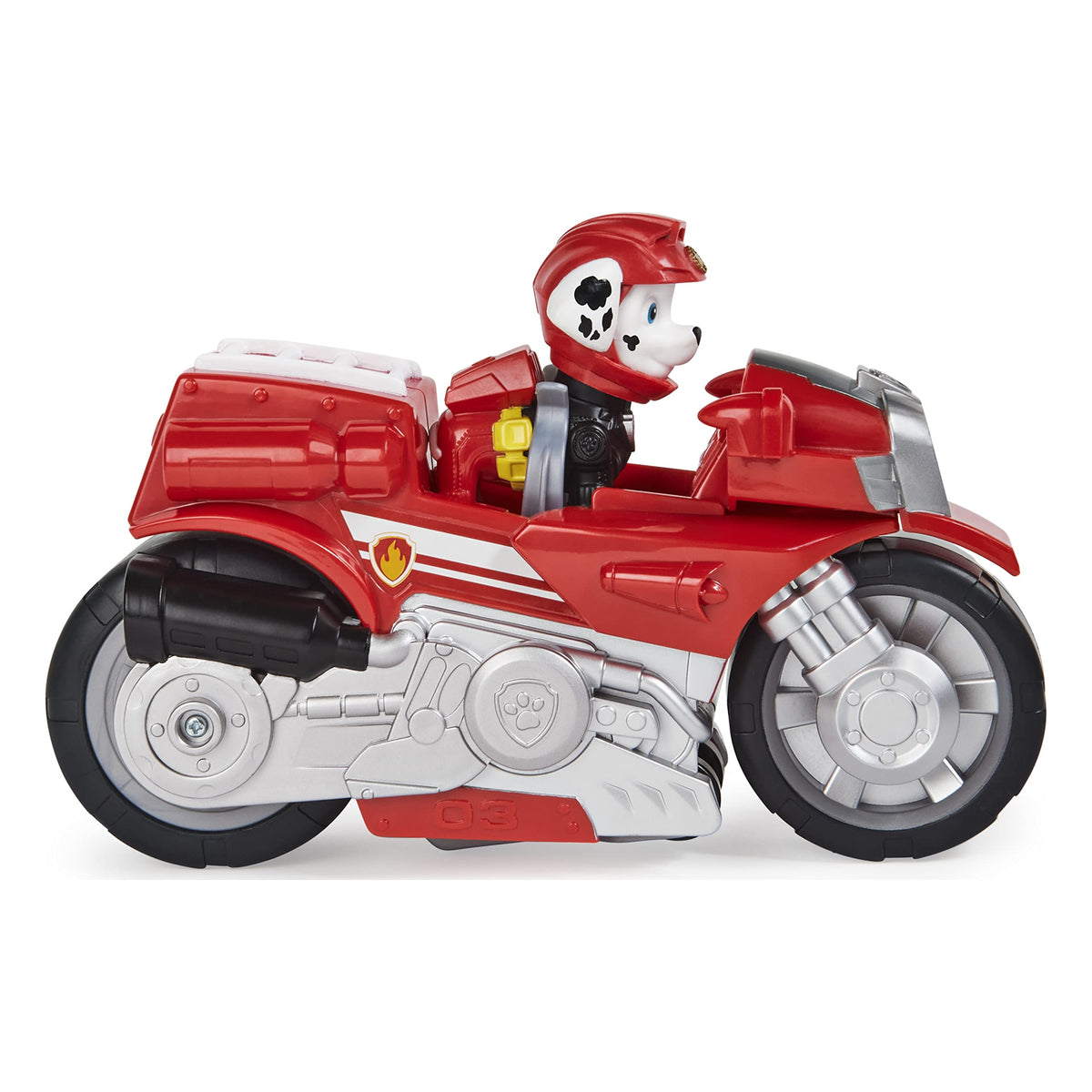 PAW Patrol Moto Pups Marshall wheelie action toy in motion for rescue missions