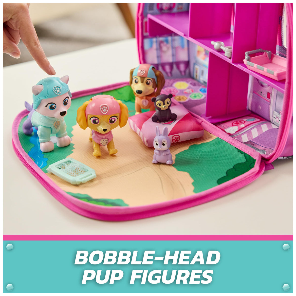 PAW Patrol park-themed mat for picnic play scenes