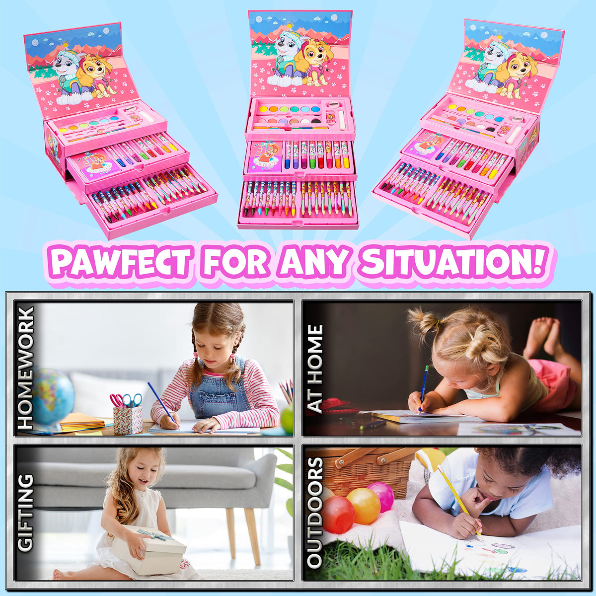 Paw Patrol sharpener and eraser to keep pencils clean.