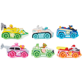 PAW Patrol pup molded inside each vehicle boosts imaginative role-play
