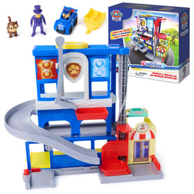 PAW Patrol Pup Squad HQ Playset with Chase ready for rescue adventures.