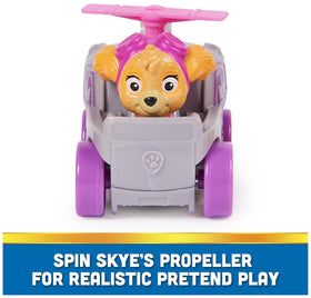PAW Patrol Pup Squad Racer Rubble car for kids, ideal for construction-themed storytelling.