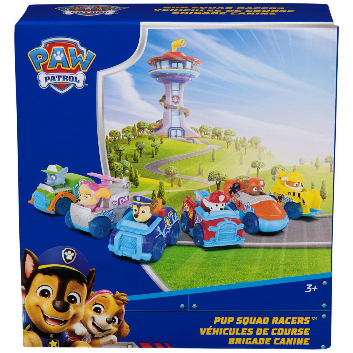 PAW Patrol Pup Squad Racers collection for on-the-go play and portable fun.