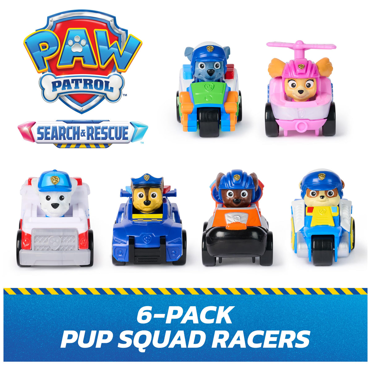 PAW Patrol Pup Squad racer Marshall vehicle ready for action play