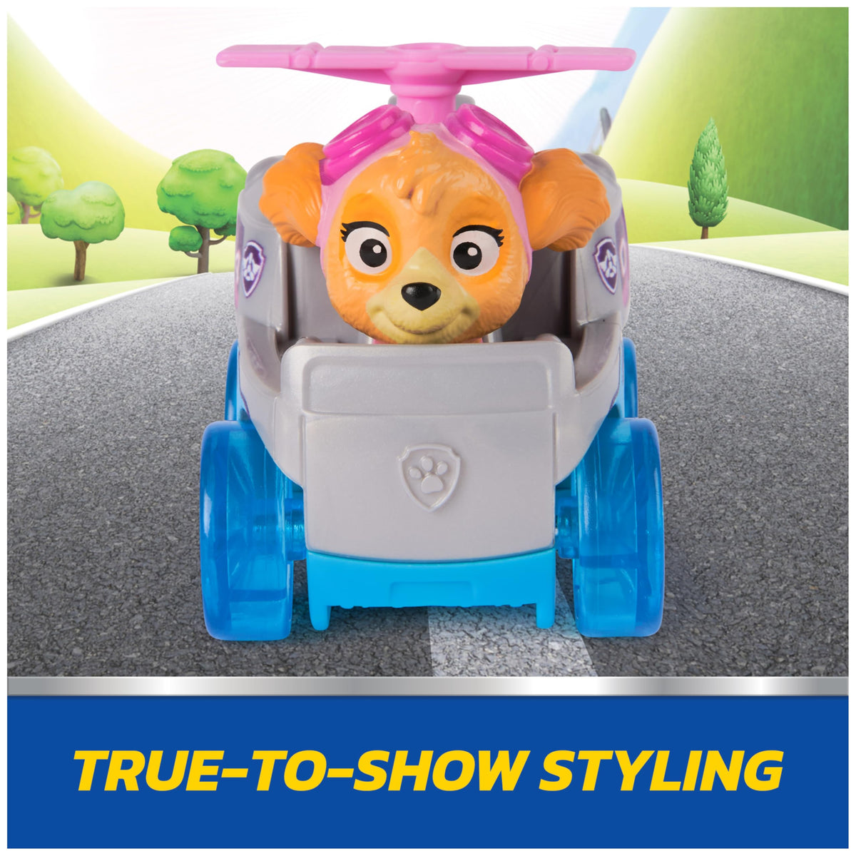 PAW Patrol Pup Squad Racers featuring Rubble for sturdy, speedy fun.