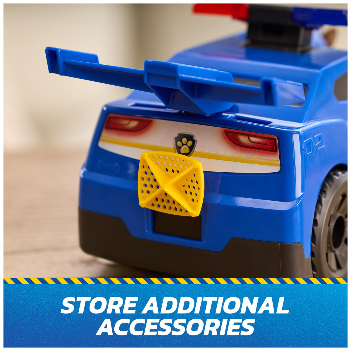 Driver seat fits Chase and an extra pup figure for teamwork.
