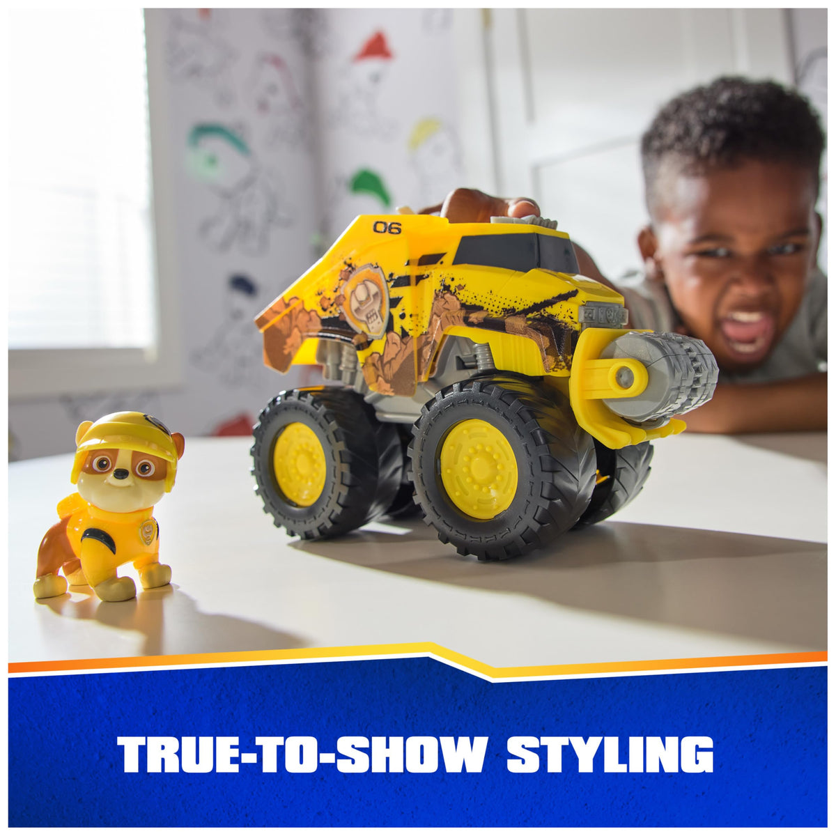 PAW Patrol Rescue Wheels on rugged off-road tires for imaginative play.