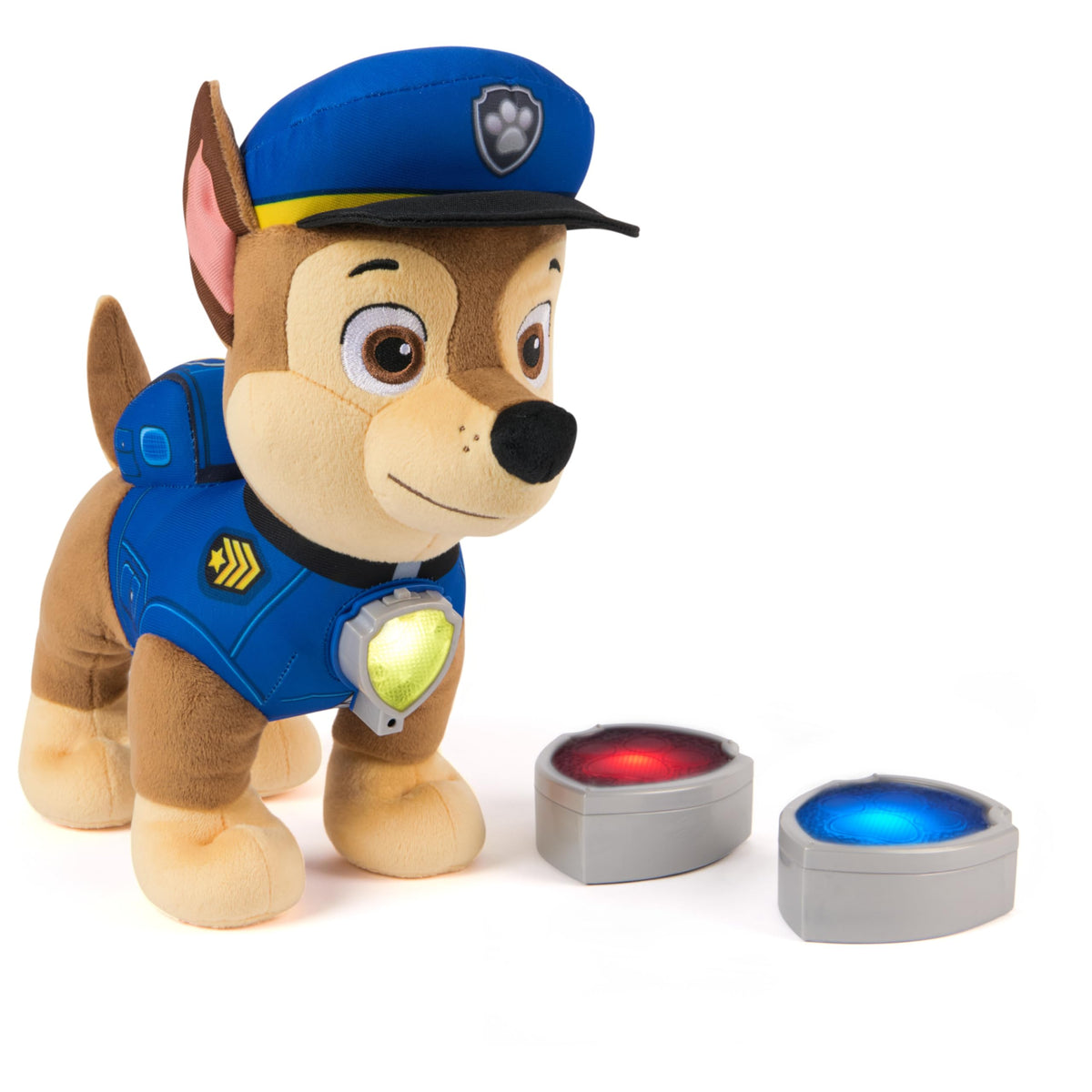 Paw Patrol Room Patrol Chase plush ready for imaginative play and cuddly missions.