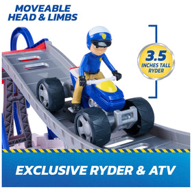 PAW Patrol Ryder ATV features real wheels for fast, realistic rescue scenarios.