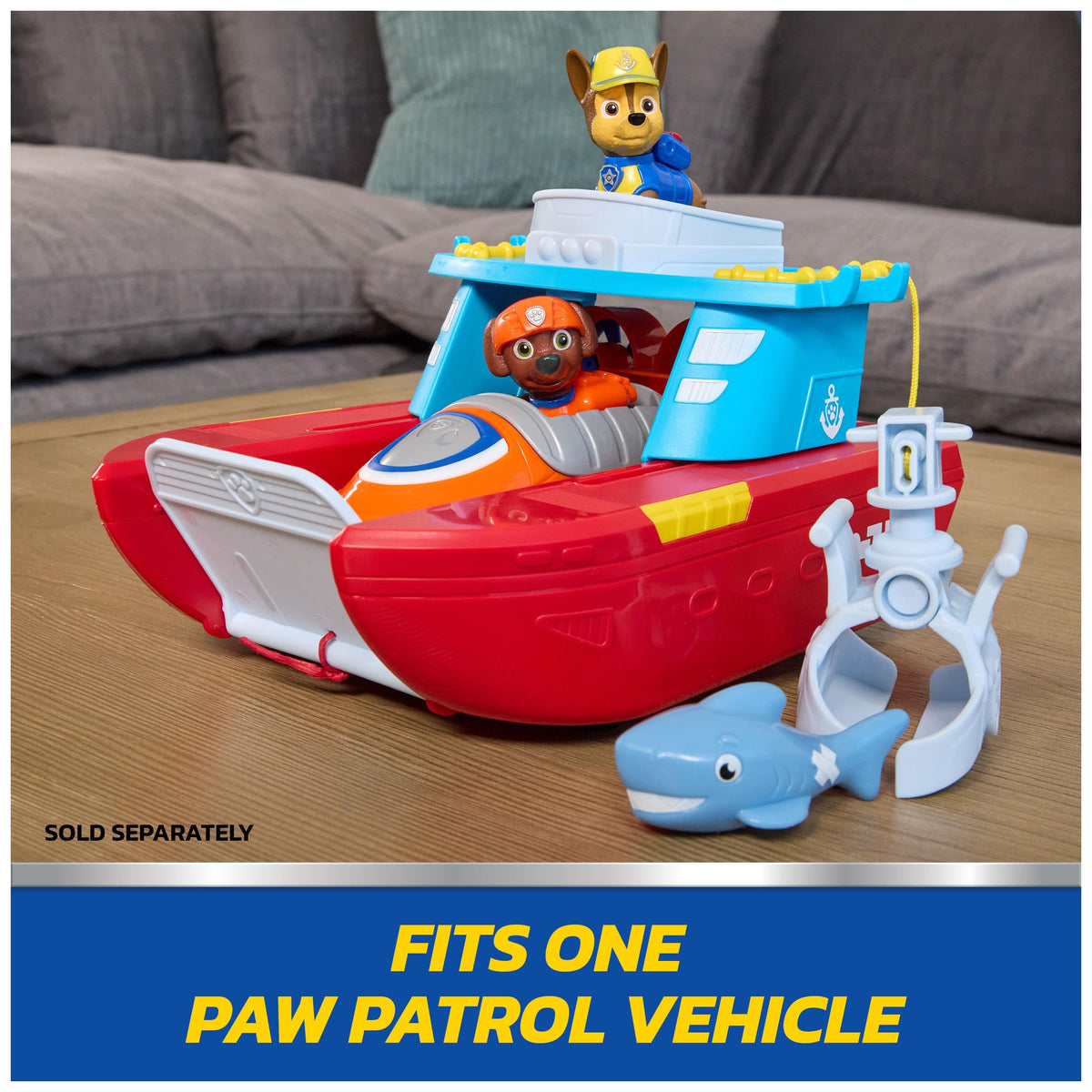 PAW Patrol Sea Patroller holds a basic vehicle for extended mission setups.