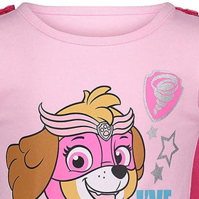 Paw Patrol Skye outfit set display shows coordinated four-piece cosplay.