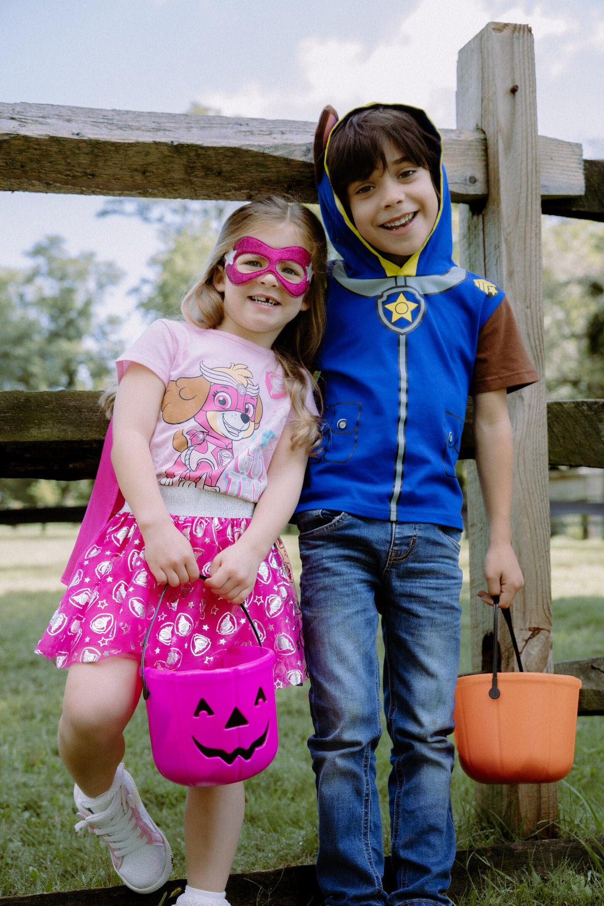 Paw Patrol Skye tiered-tulle-skirt adds whimsy and movement to costume outfits.