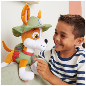 Tracker badge press action highlighting bilingual sounds for rescues
