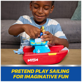 PAW Patrol toy ships storytelling by expanding with compatible playsets and vehicles.