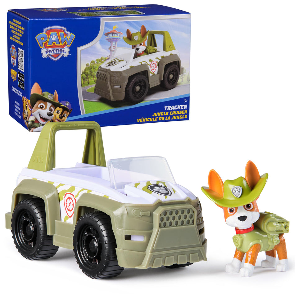 PAW Patrol Tracker jungle-truck with rugged details for action-packed play