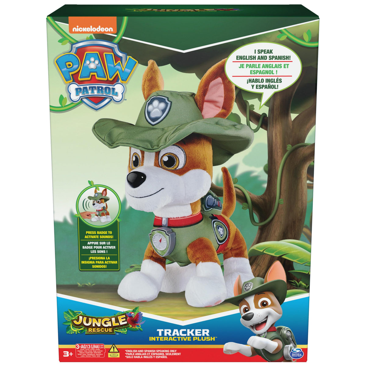 Tracker plush close-up showing soft fur perfect for cuddles