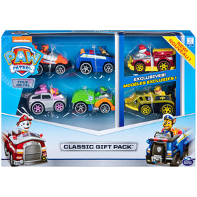 PAW Patrol True Metal Classic Gift Pack six vehicles side view for display and play.