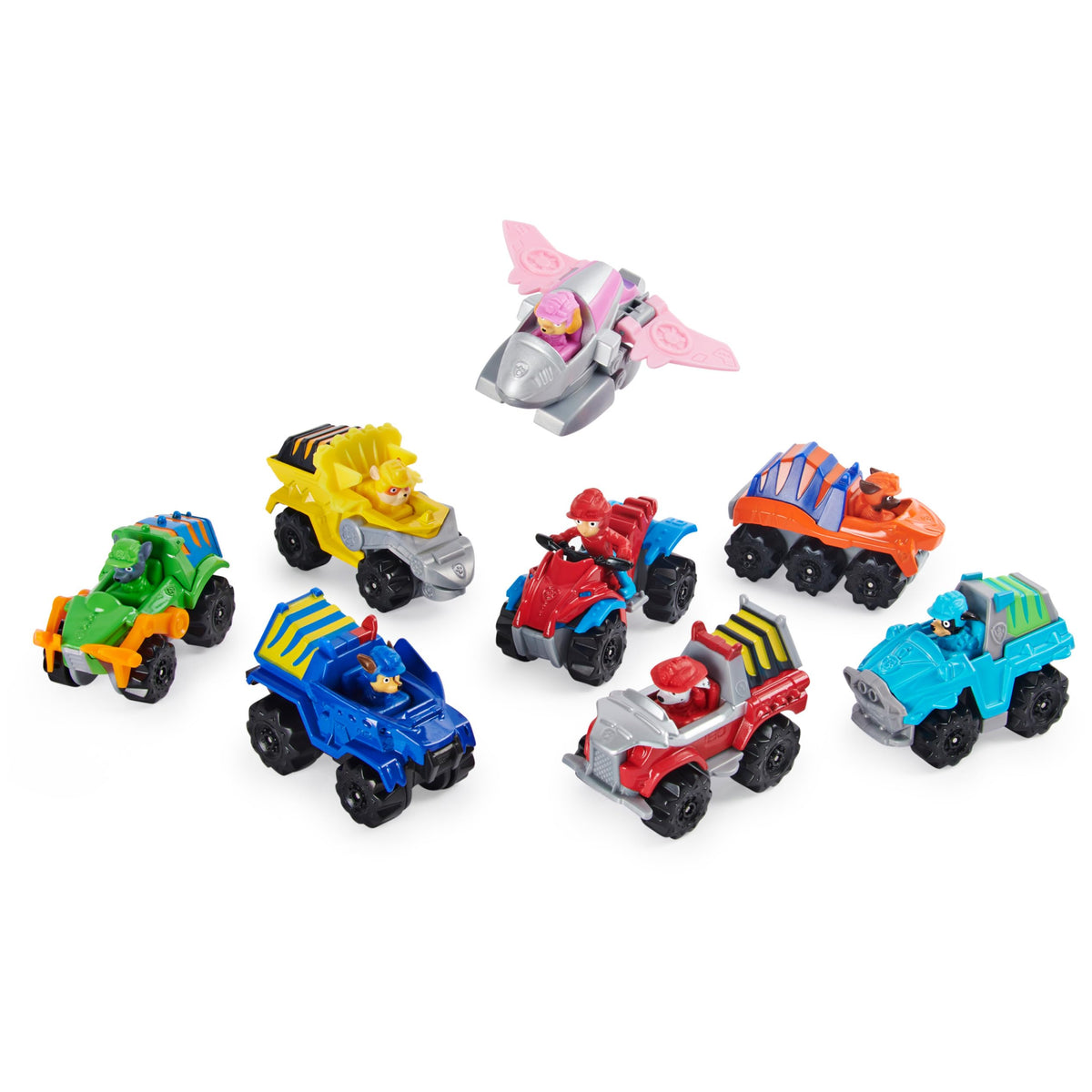 Dino-inspired graphics engage kids in story-led rescues and pretend exploration.