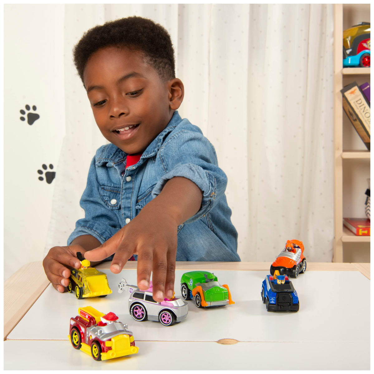 PAW Patrol True Metal exclusive Marshall vehicle adds collectible rescue play.