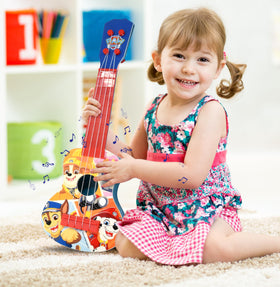 Paw Patrol ukulele colorful-design bright visuals spark imaginative play.