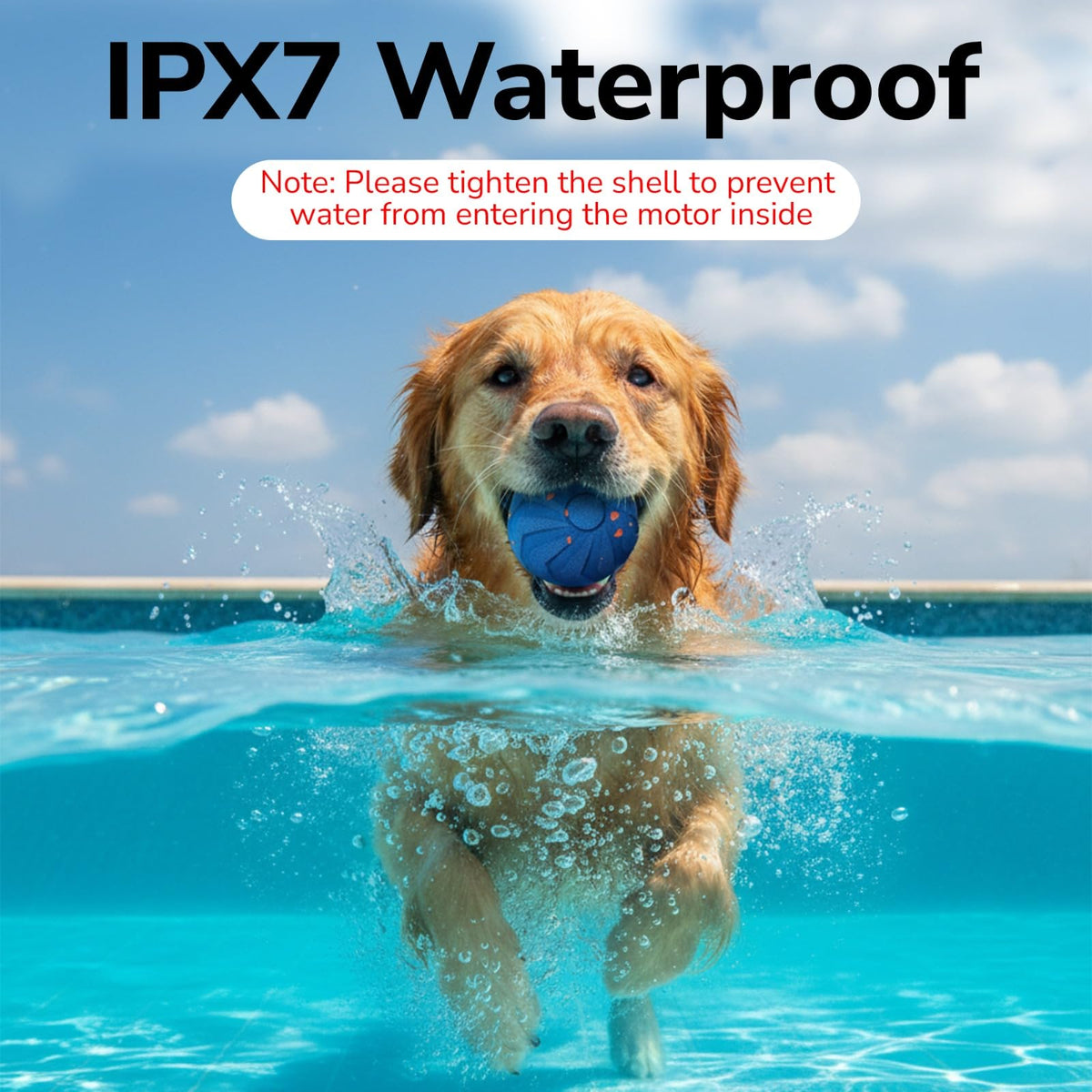PAWLEXA ball uses smart energy management to extend playtime.
