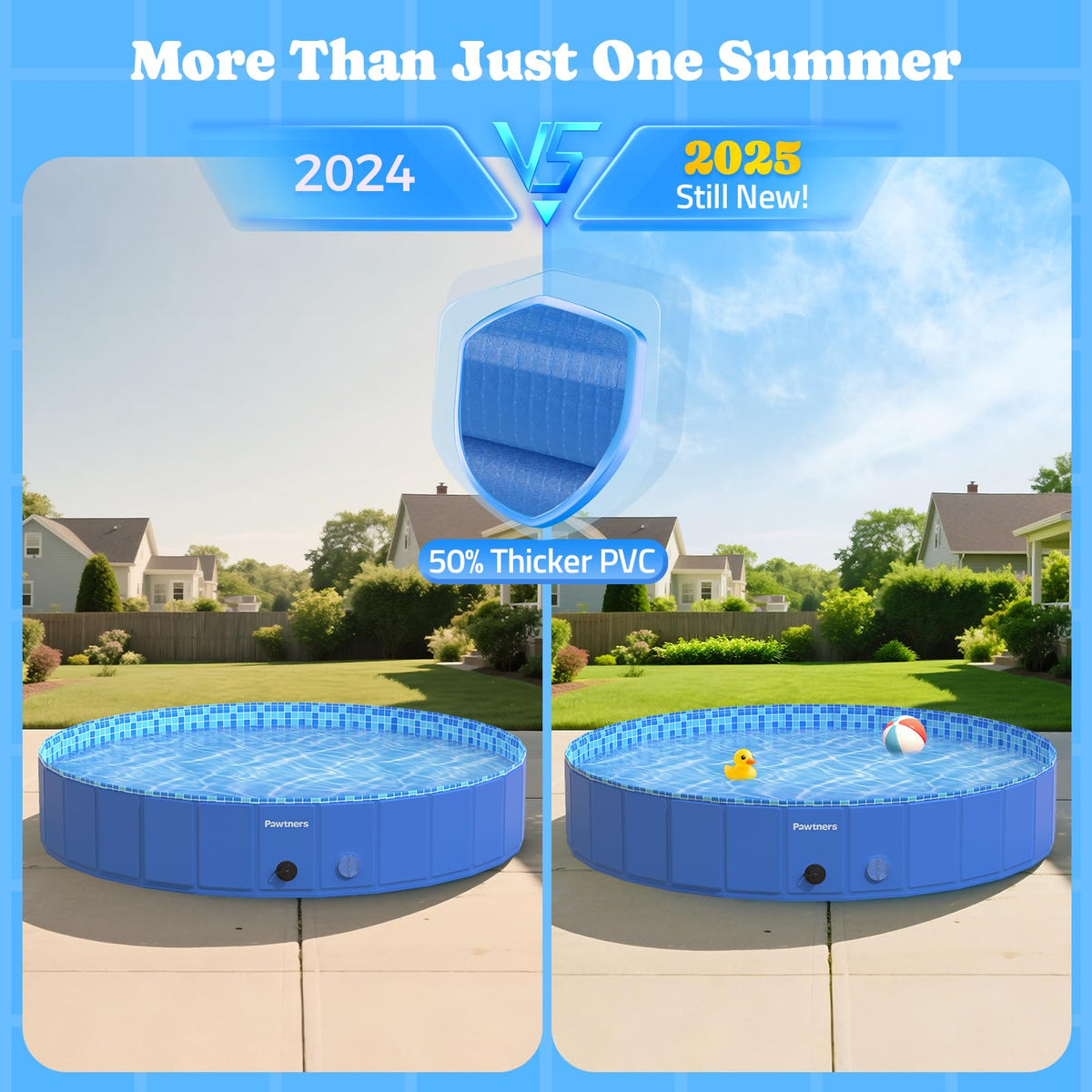Durable Pawtners PVC twin-wall frame provides slip-resistant stability for all sessions.