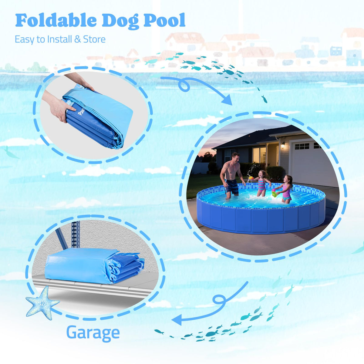 Pawtners pool doubles as a ball pit for versatile playtime.
